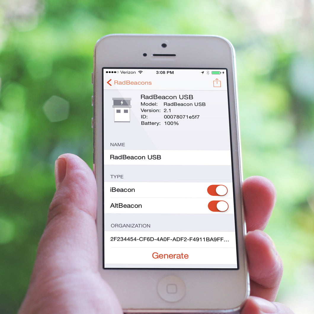 RadBeacon Config App (USB & Dot)